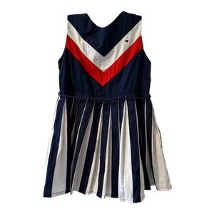 Tommy Hilfiger Navy and Red Chevron Dress